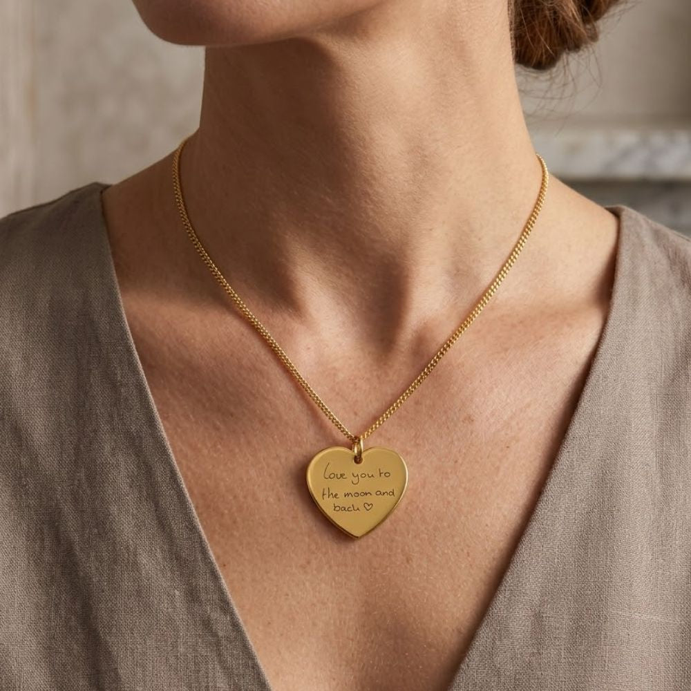 Handgeschreven Ketting – Hartvorm