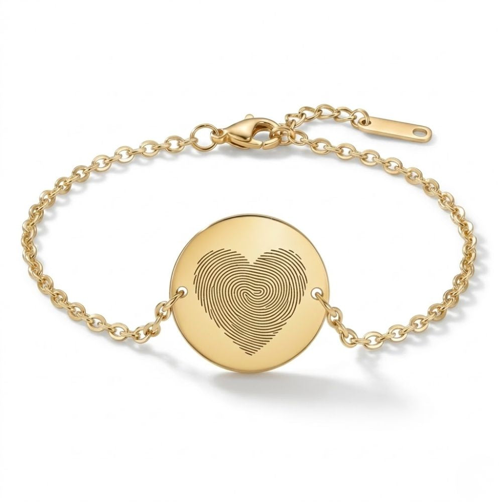 Vingerafdruk Armband - Hartvorm