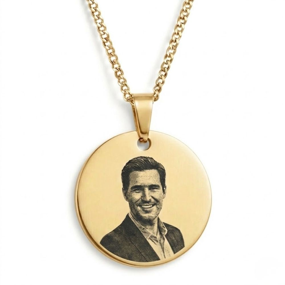 Gepersonaliseerde Fotoketting – Muntvorm