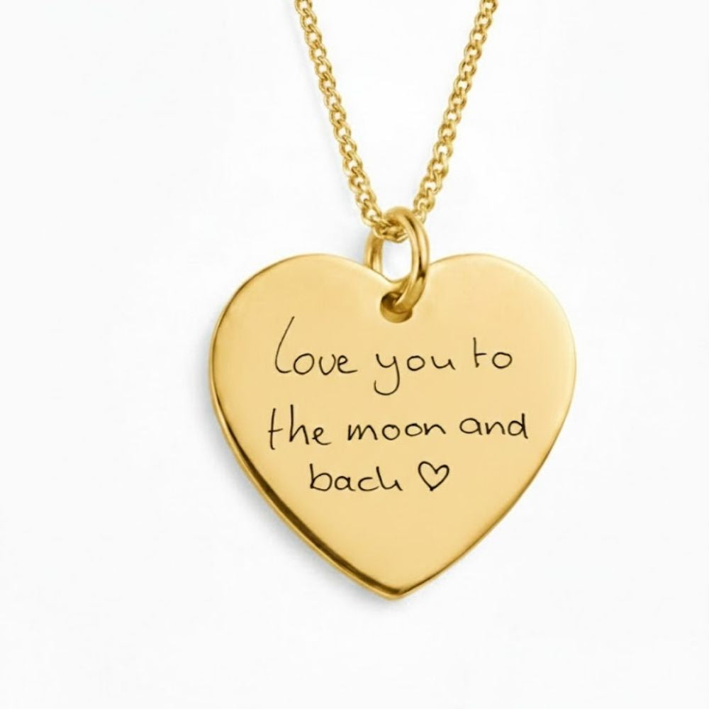 Handgeschreven Ketting – Hartvorm