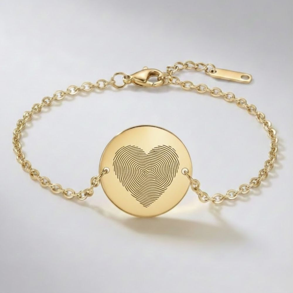 Vingerafdruk Armband - Hartvorm
