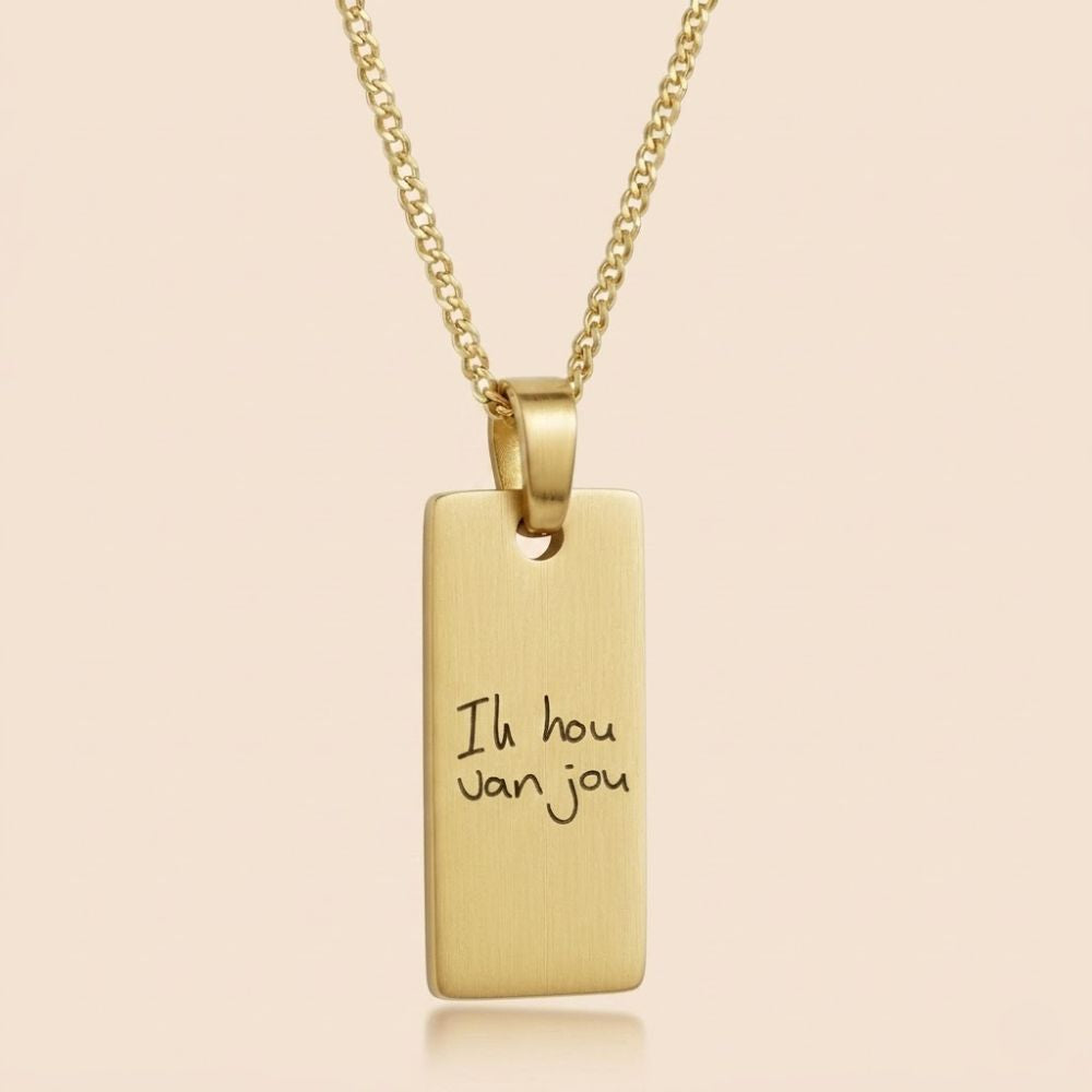 Handgeschreven Ketting – staafvorm