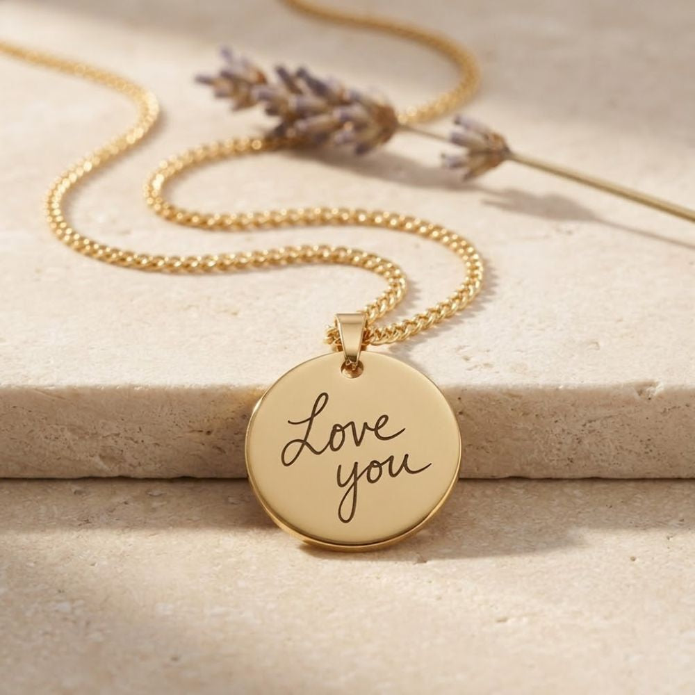 Handgeschreven Ketting – Muntvorm