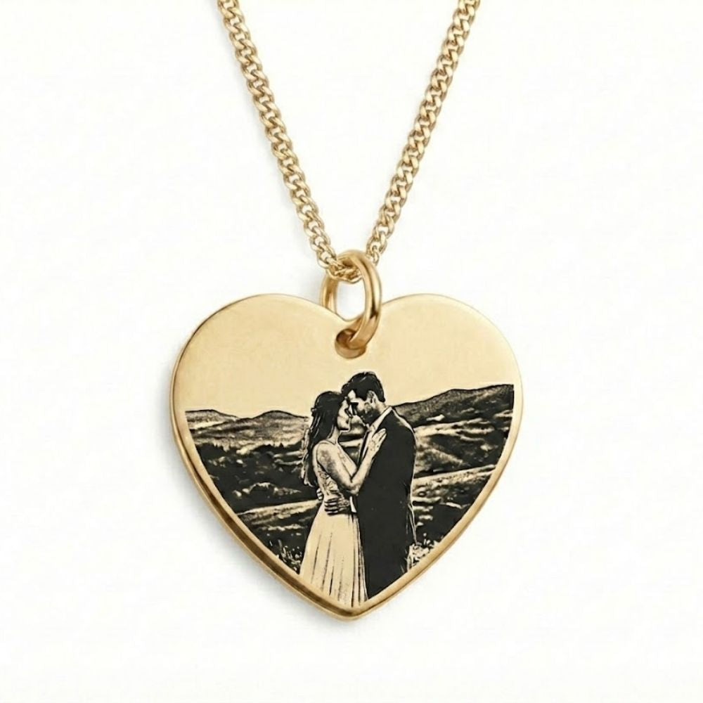 Gepersonaliseerde Fotoketting – Hartvorm