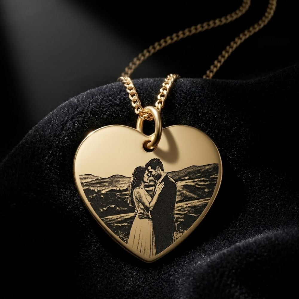 Gepersonaliseerde Fotoketting – Hartvorm
