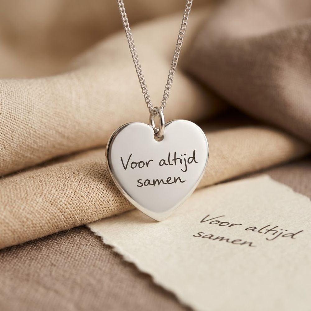 Handgeschreven Ketting – Hartvorm