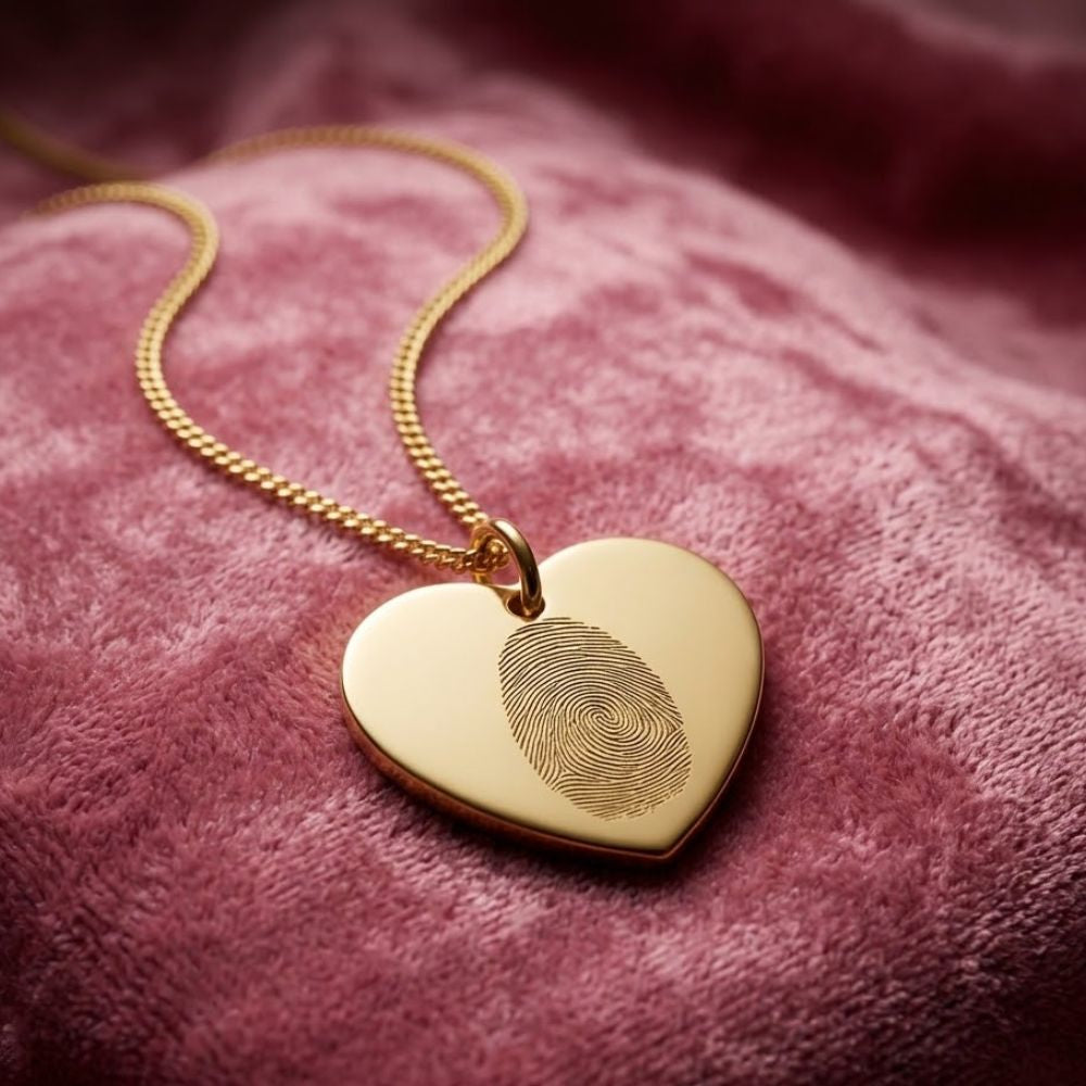 Vingerafdruk Ketting – Hartvorm