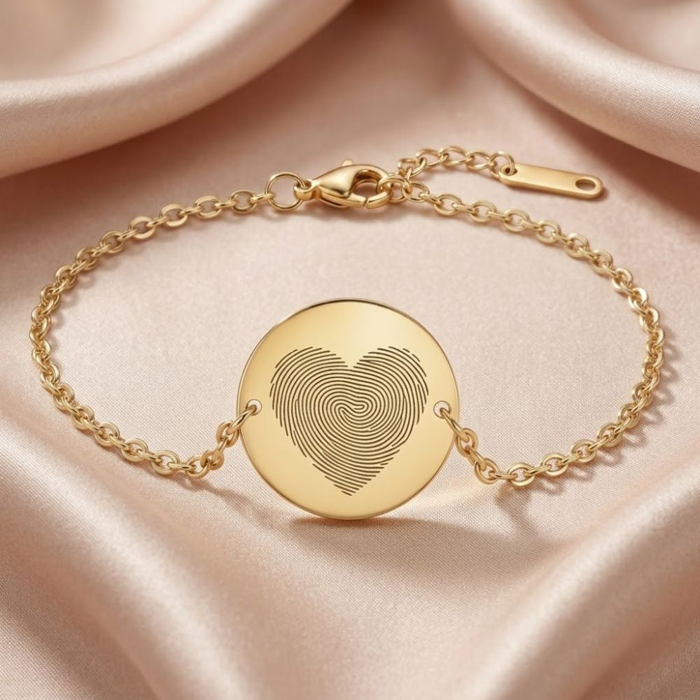 Vingerafdruk Armband - Hartvorm