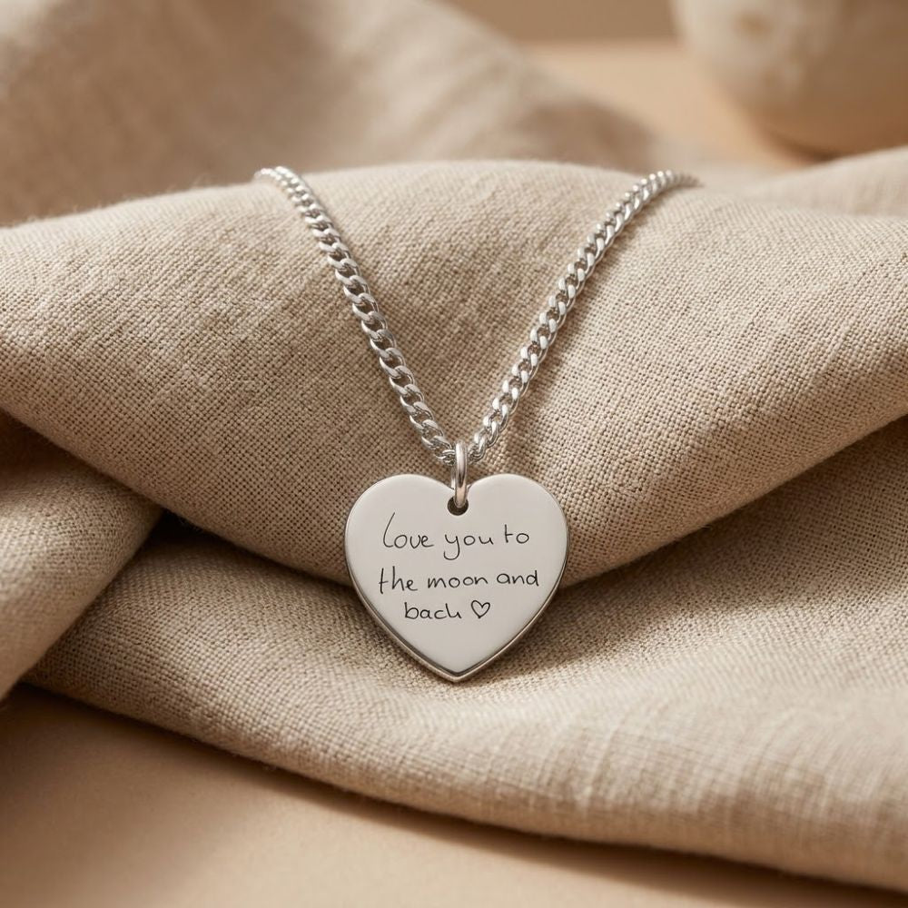 Handgeschreven Ketting – Hartvorm