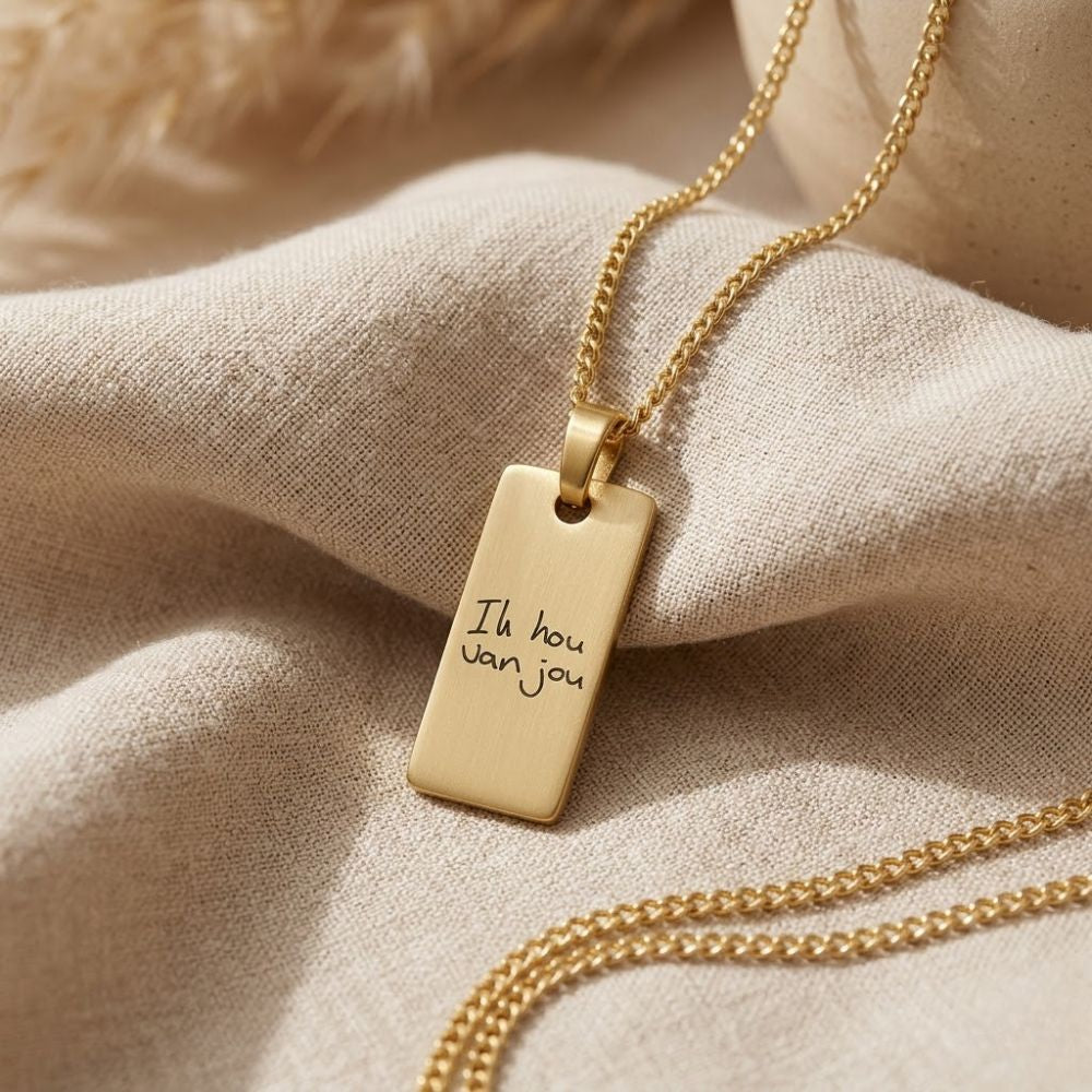 Handgeschreven Ketting – staafvorm