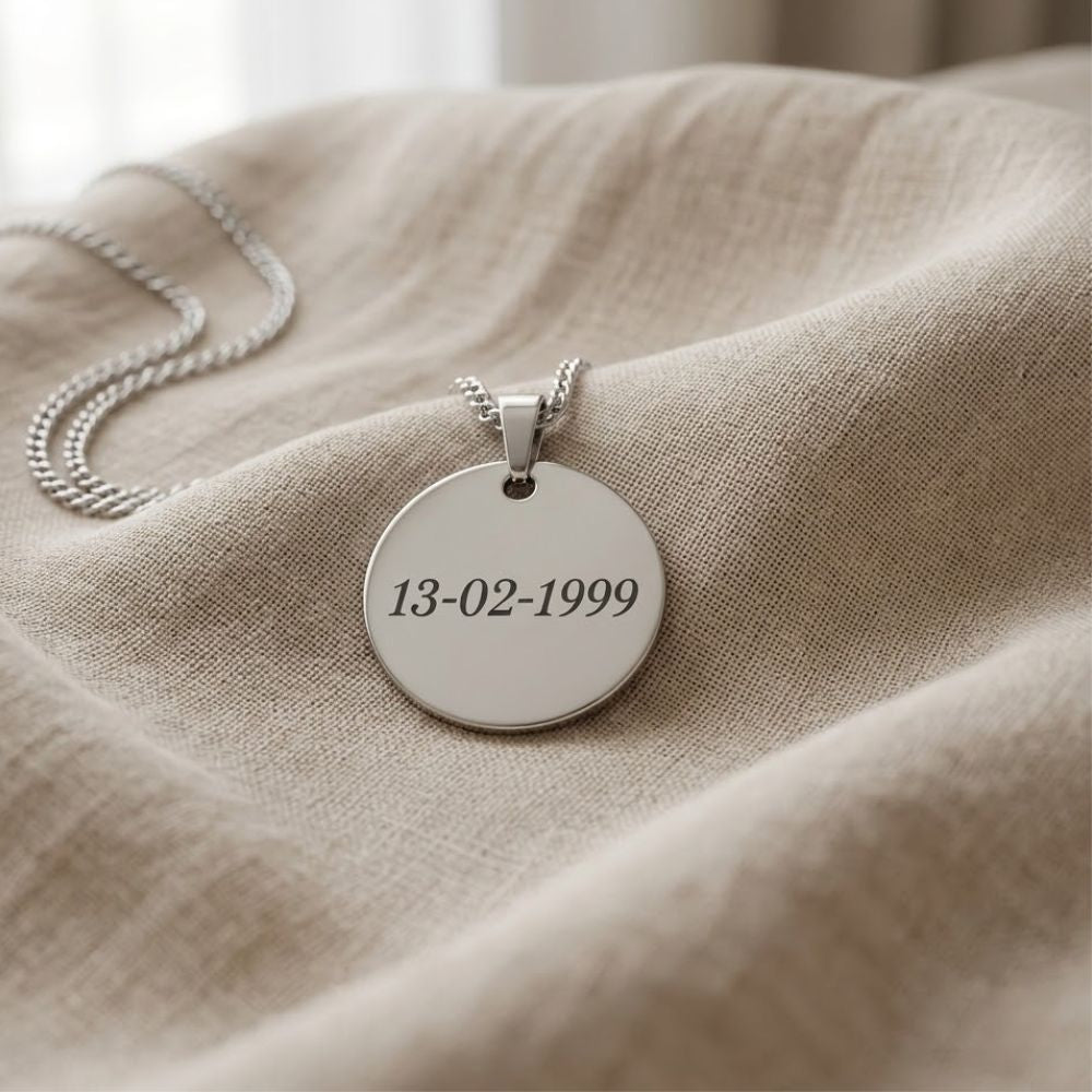 Gepersonaliseerde Tekstketting – Muntvorm