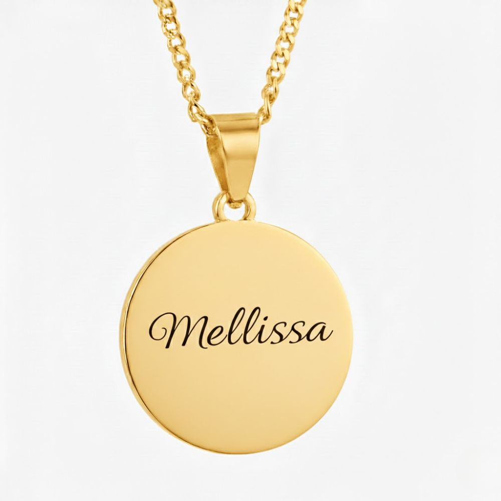 Gepersonaliseerde Tekstketting – Muntvorm