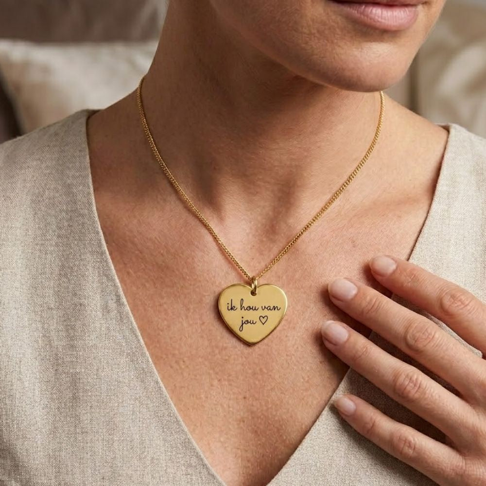 Handgeschreven Ketting – Hartvorm