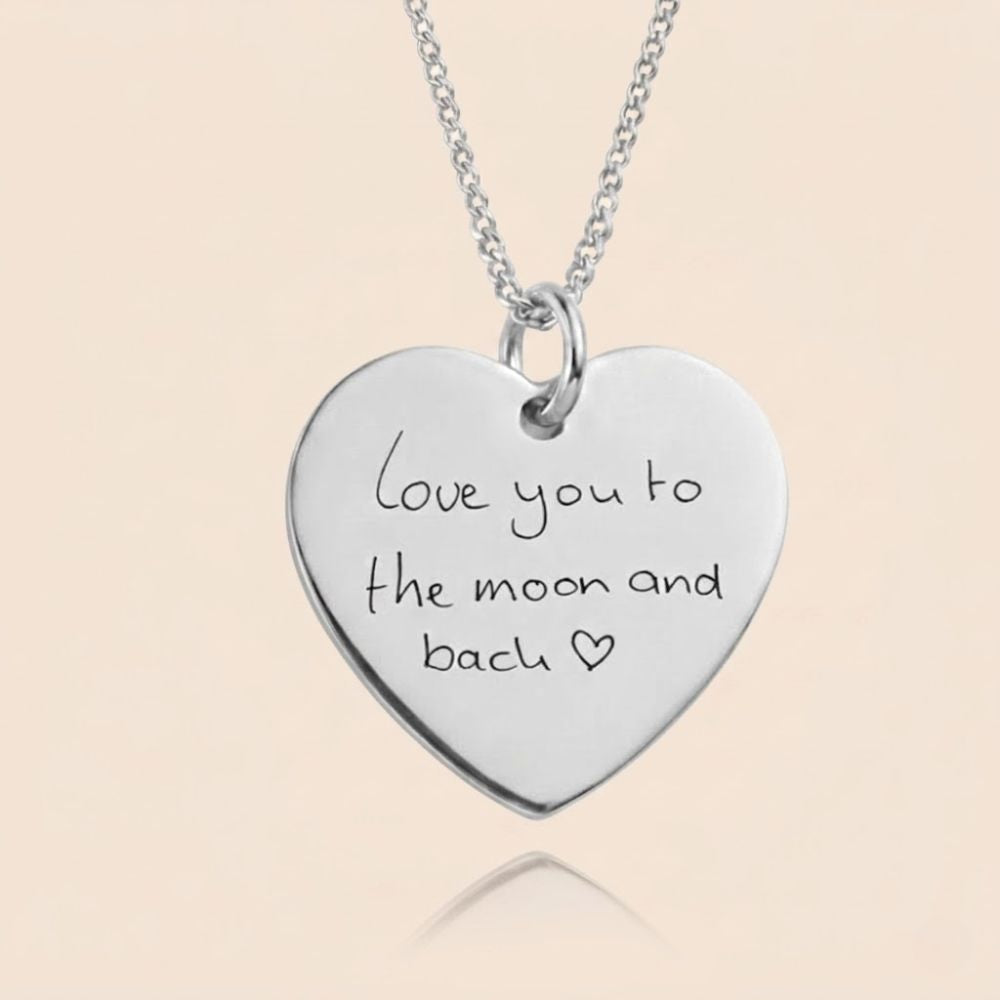 Handgeschreven Ketting – Hartvorm