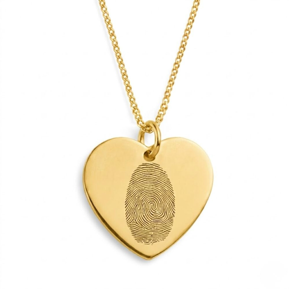 Vingerafdruk Ketting – Hartvorm