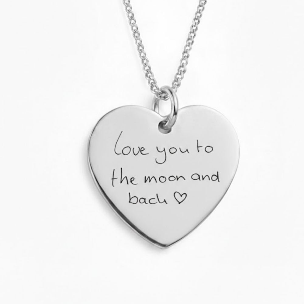 Handgeschreven Ketting – Hartvorm