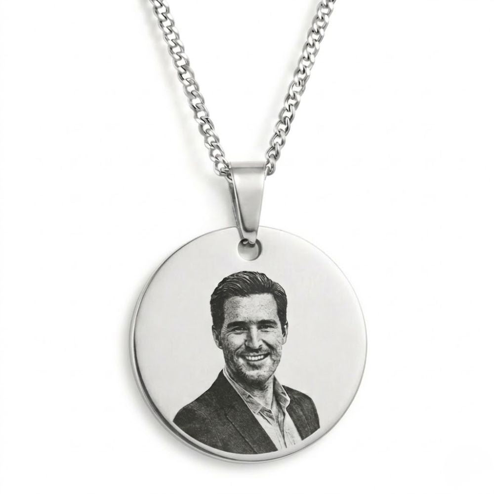 Gepersonaliseerde Fotoketting – Muntvorm