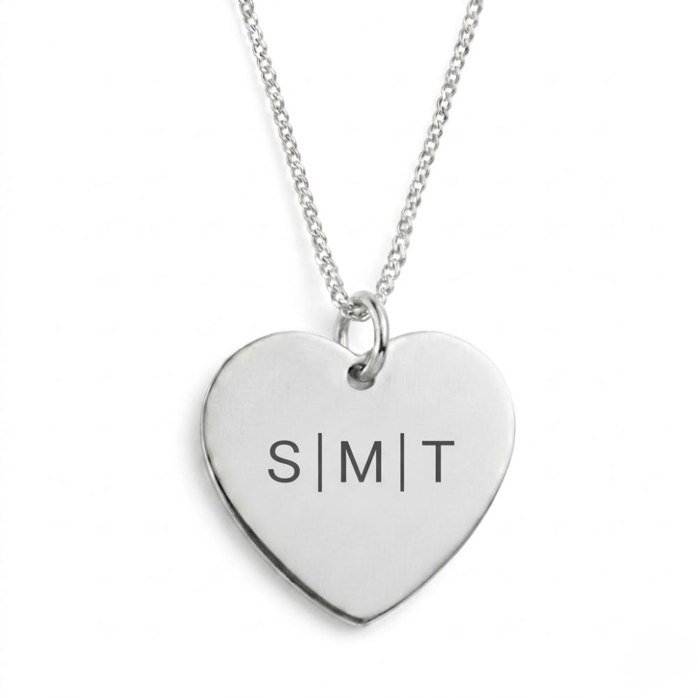 Gepersonaliseerde Tekstketting – Hartvorm