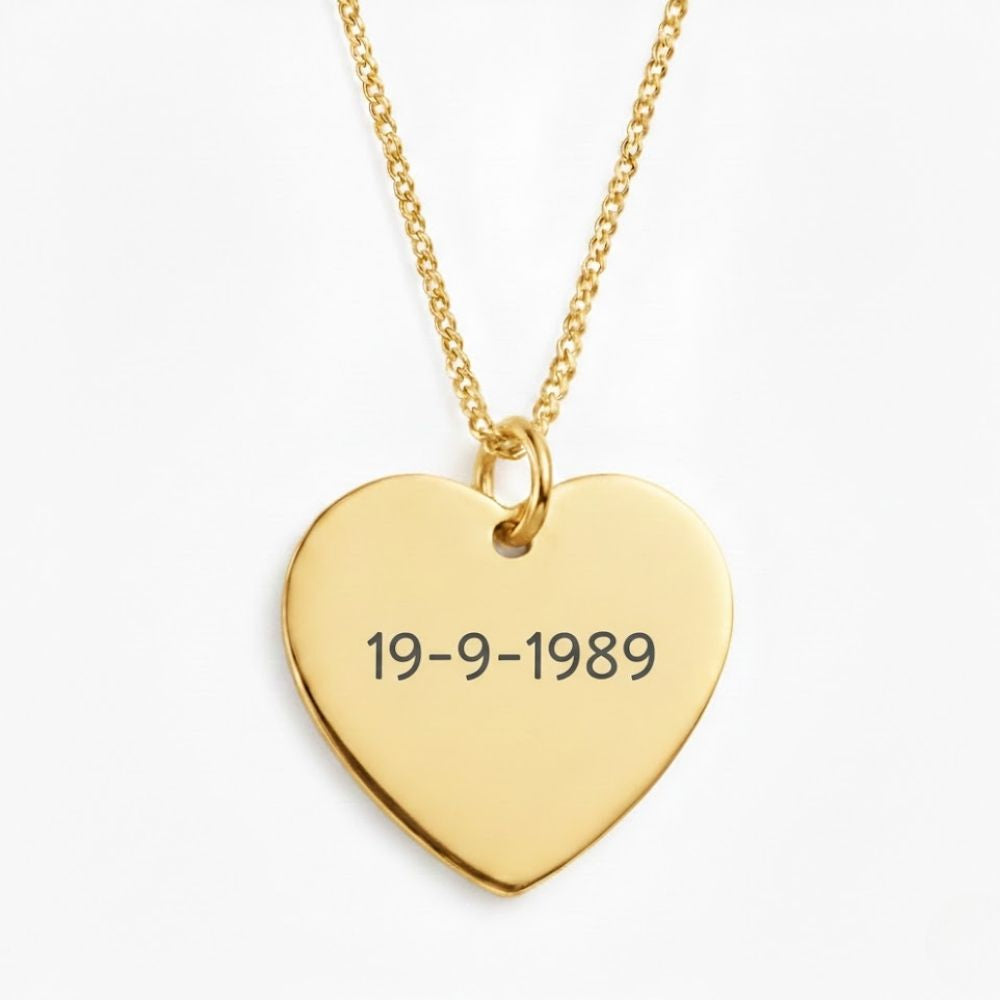 Gepersonaliseerde Tekstketting – Hartvorm