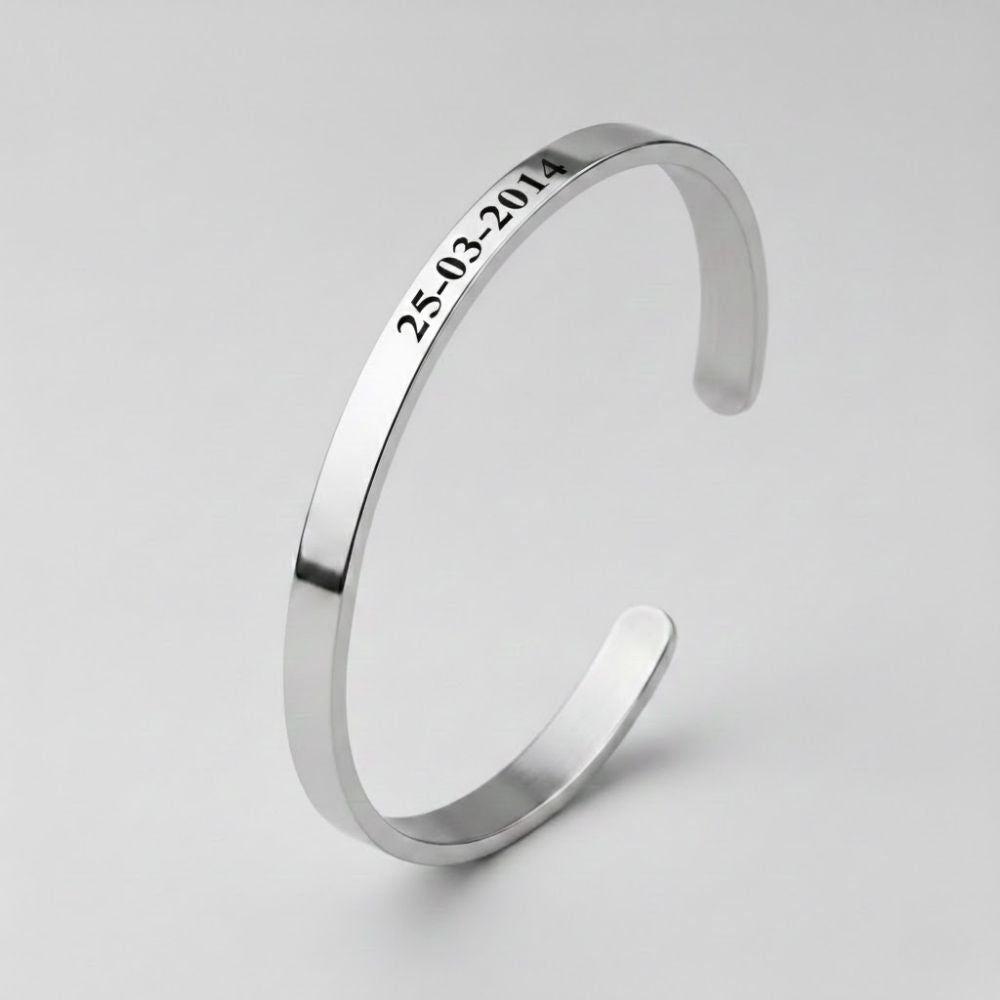 Gepersonaliseerde Tekstarmband - Cuff