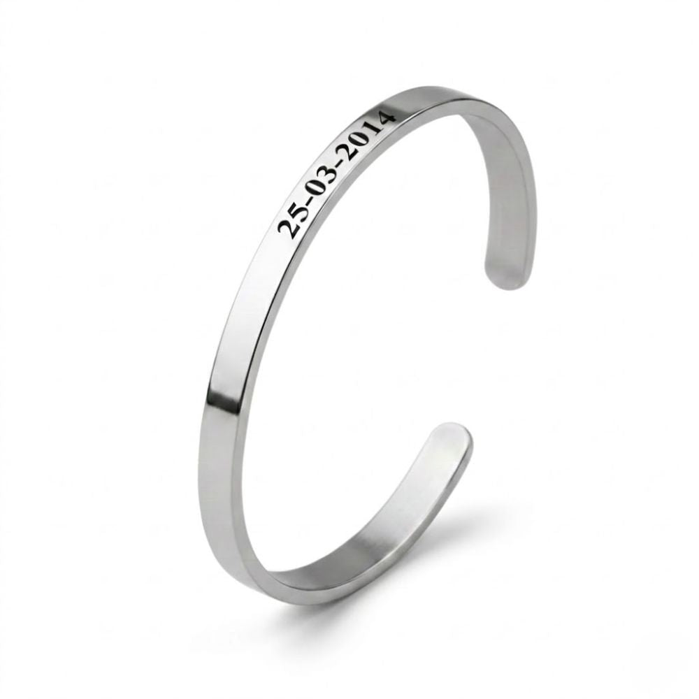 Gepersonaliseerde Tekstarmband - Cuff