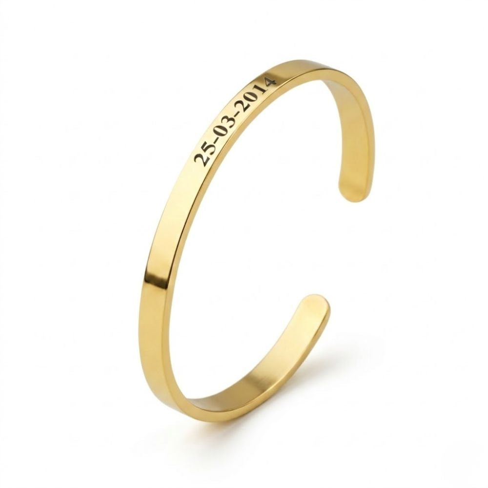 Gepersonaliseerde Tekstarmband - Cuff