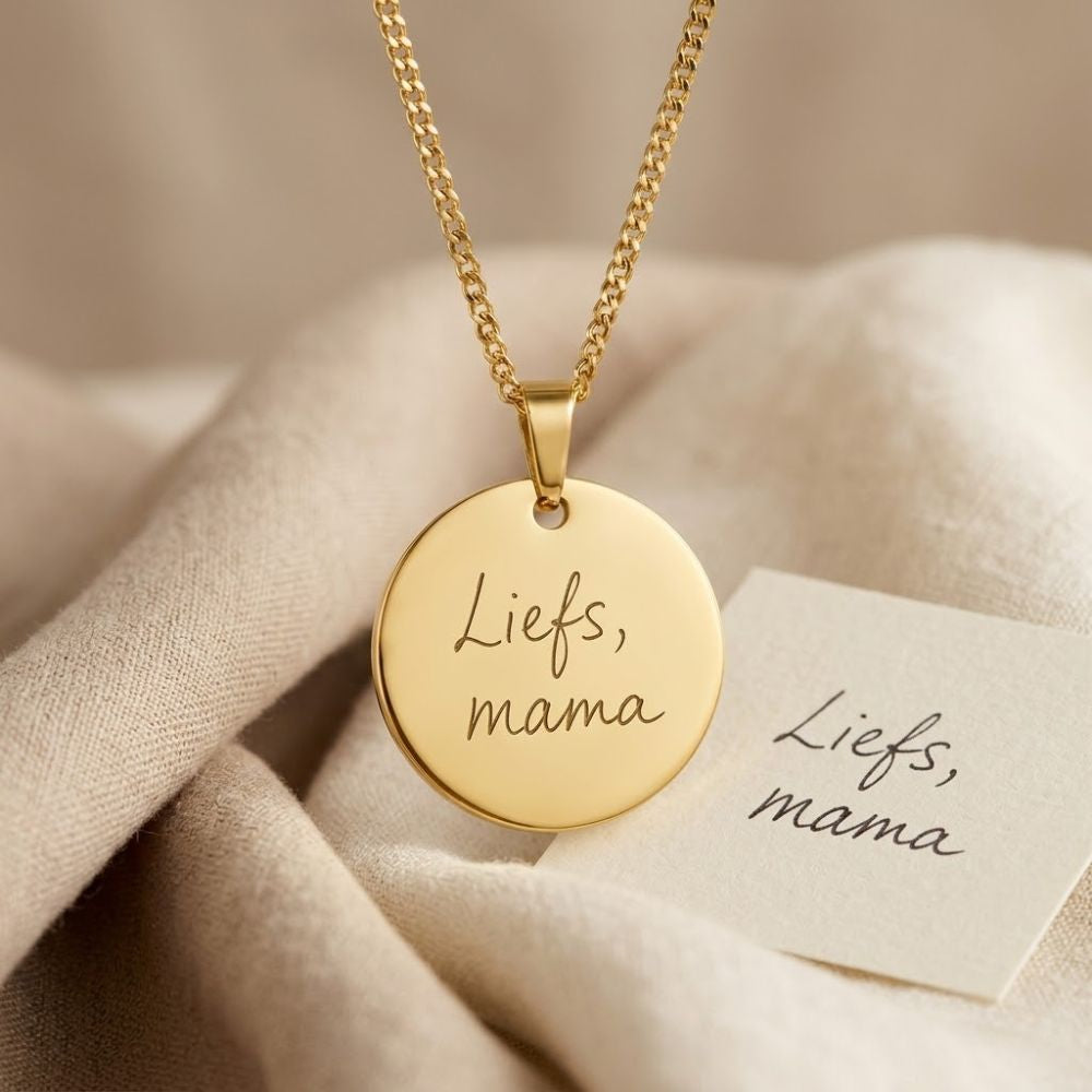 Handgeschreven Ketting – Muntvorm