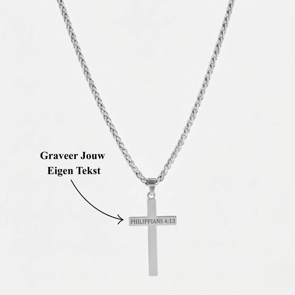 Gepersonaliseerde Kruisketting met Gravure