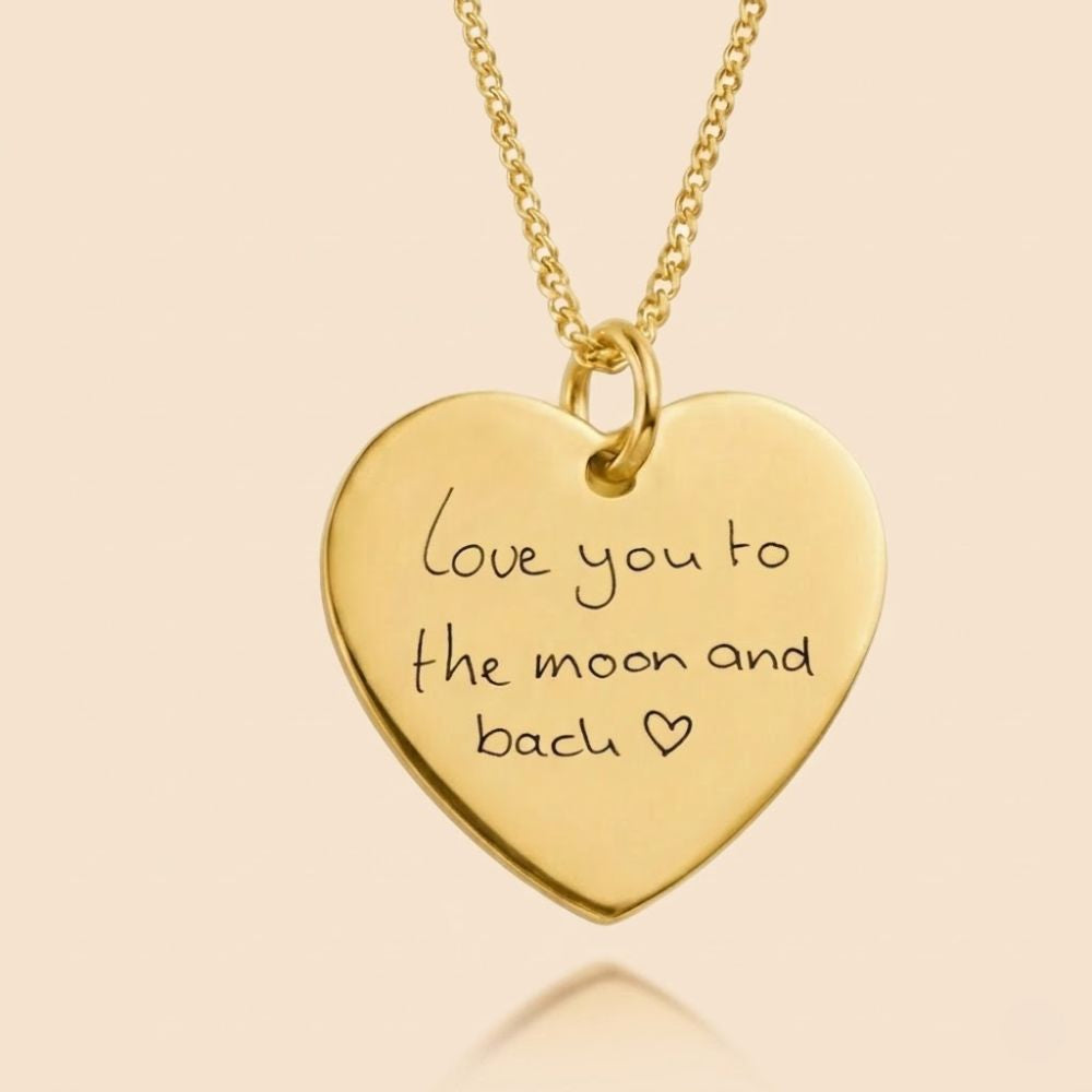 Handgeschreven Ketting – Hartvorm