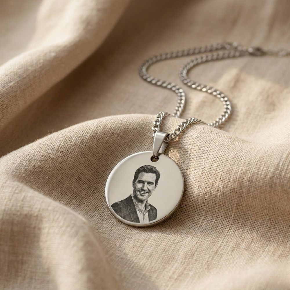 Gepersonaliseerde Fotoketting – Muntvorm