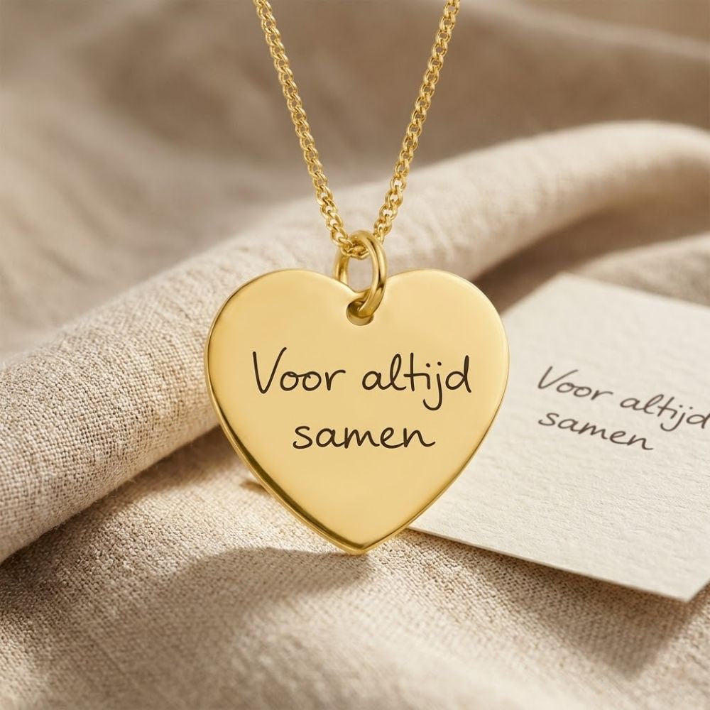 Handgeschreven Ketting – Hartvorm