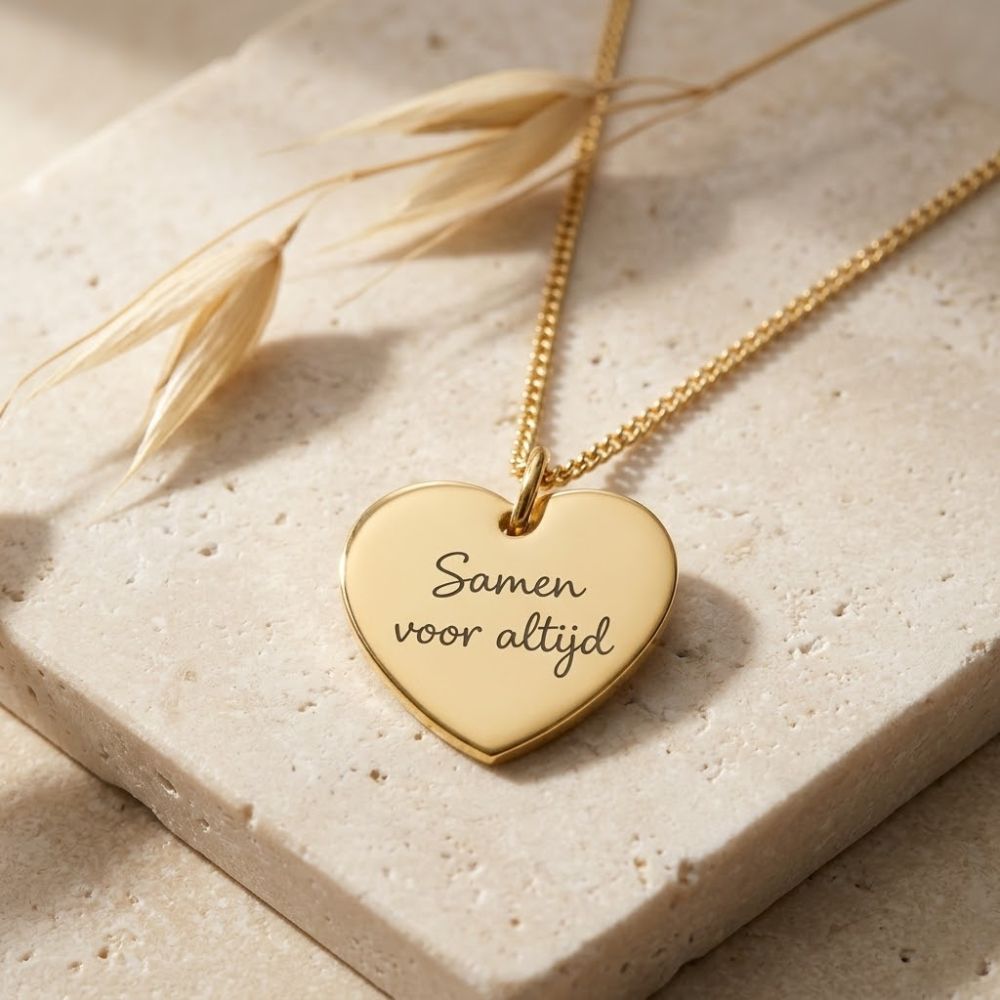 Handgeschreven Ketting – Hartvorm