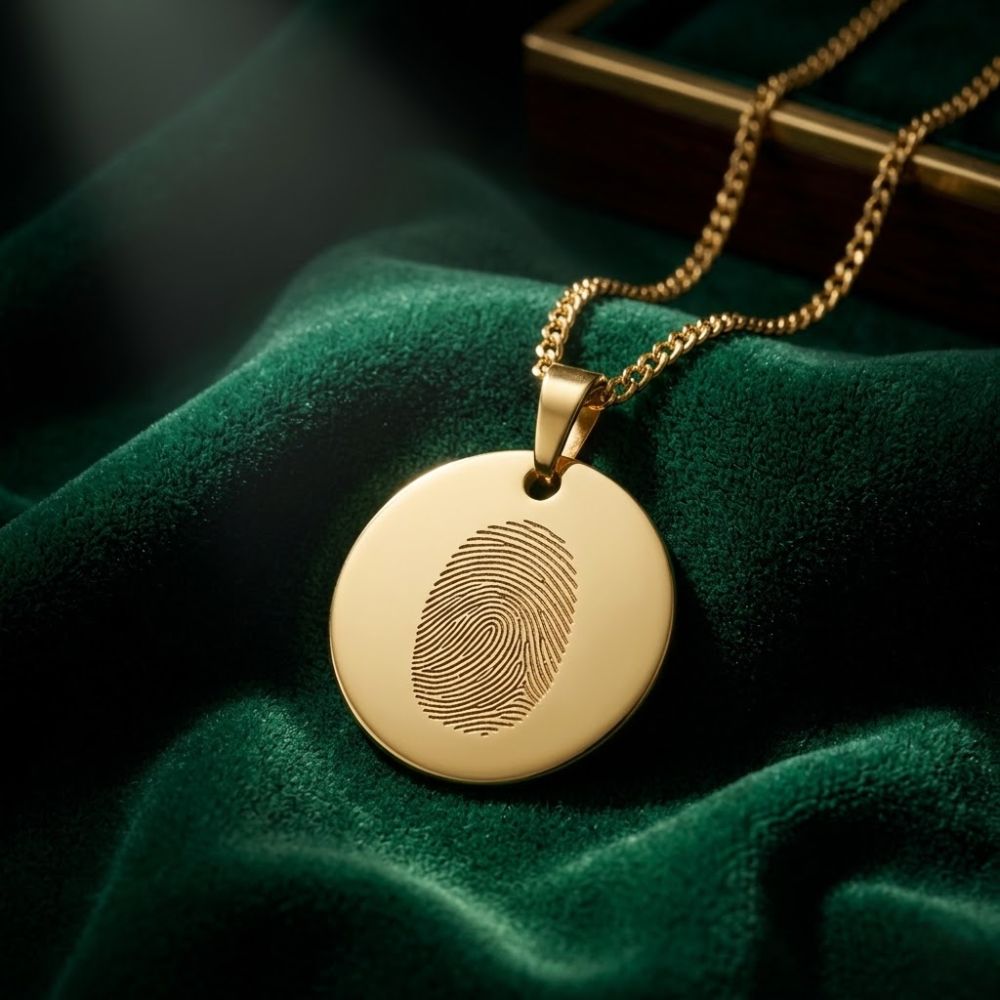 Vingerafdruk Ketting – Muntvorm