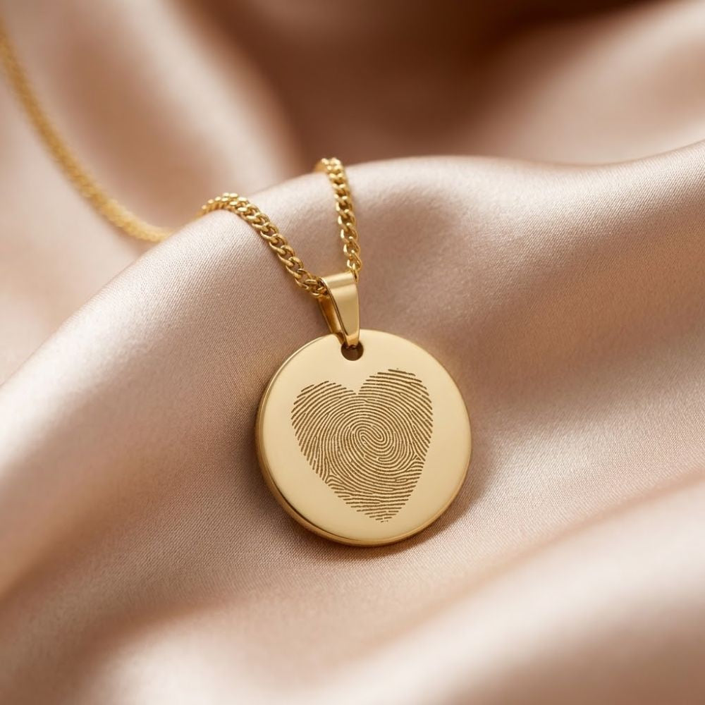 Vingerafdruk Ketting – Muntvorm