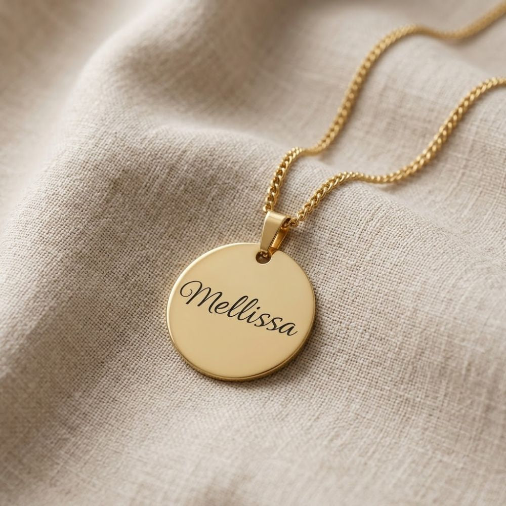 Gepersonaliseerde Tekstketting – Muntvorm
