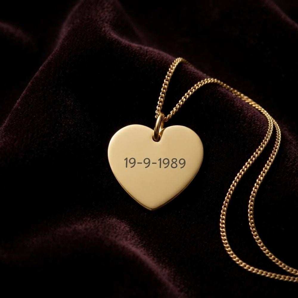 Gepersonaliseerde Tekstketting – Hartvorm