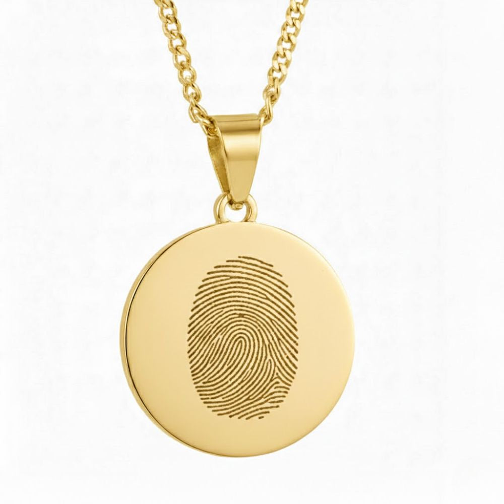 Vingerafdruk Ketting – Muntvorm