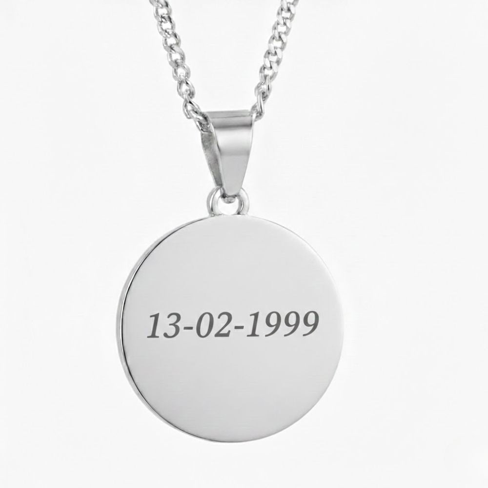 Gepersonaliseerde Tekstketting – Muntvorm