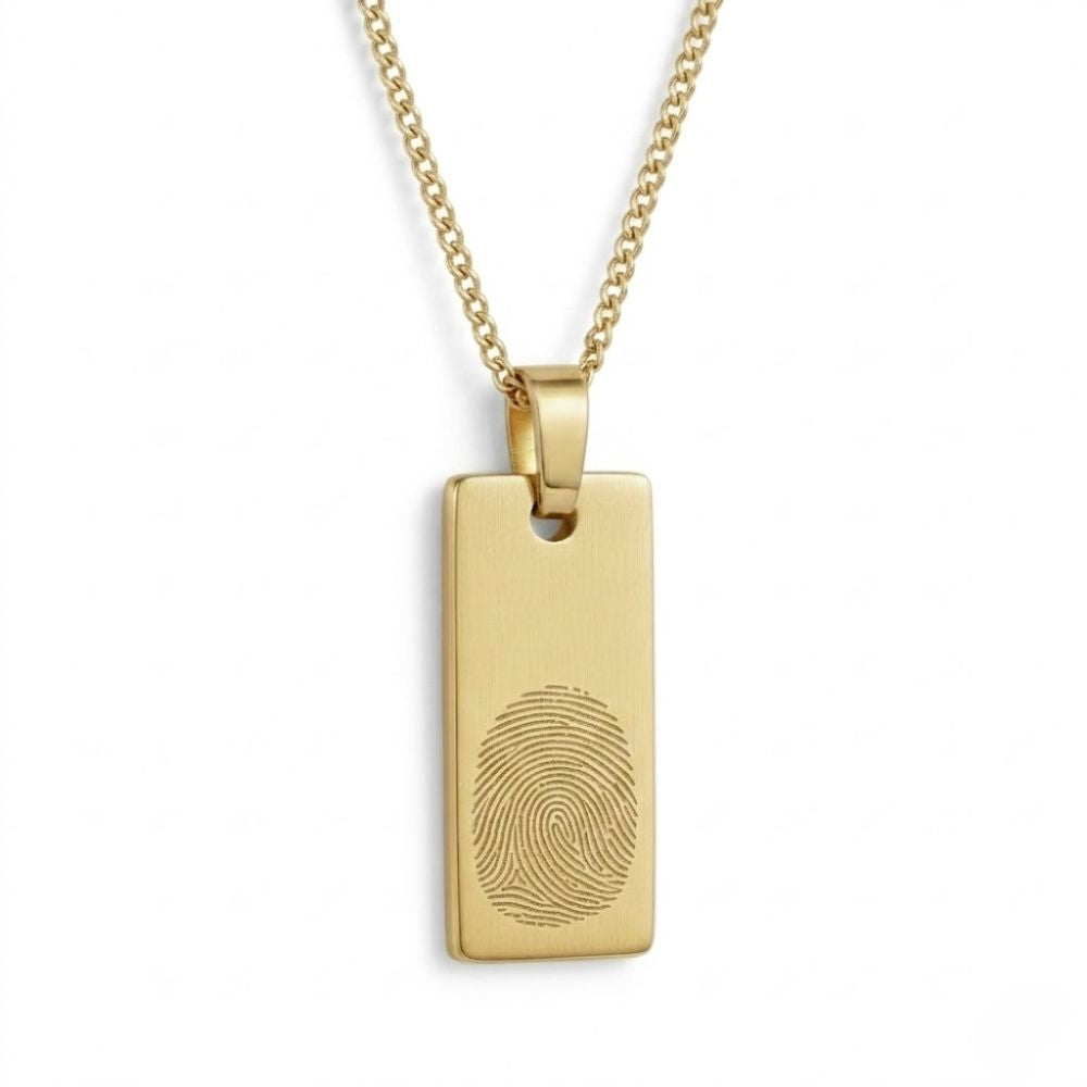 Vingerafdruk Ketting – Staafvorm
